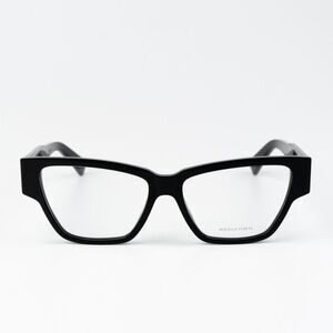 NEW Bottega Veneta BV1288O 001 Black Cat Eye Unisex Eyeglasses